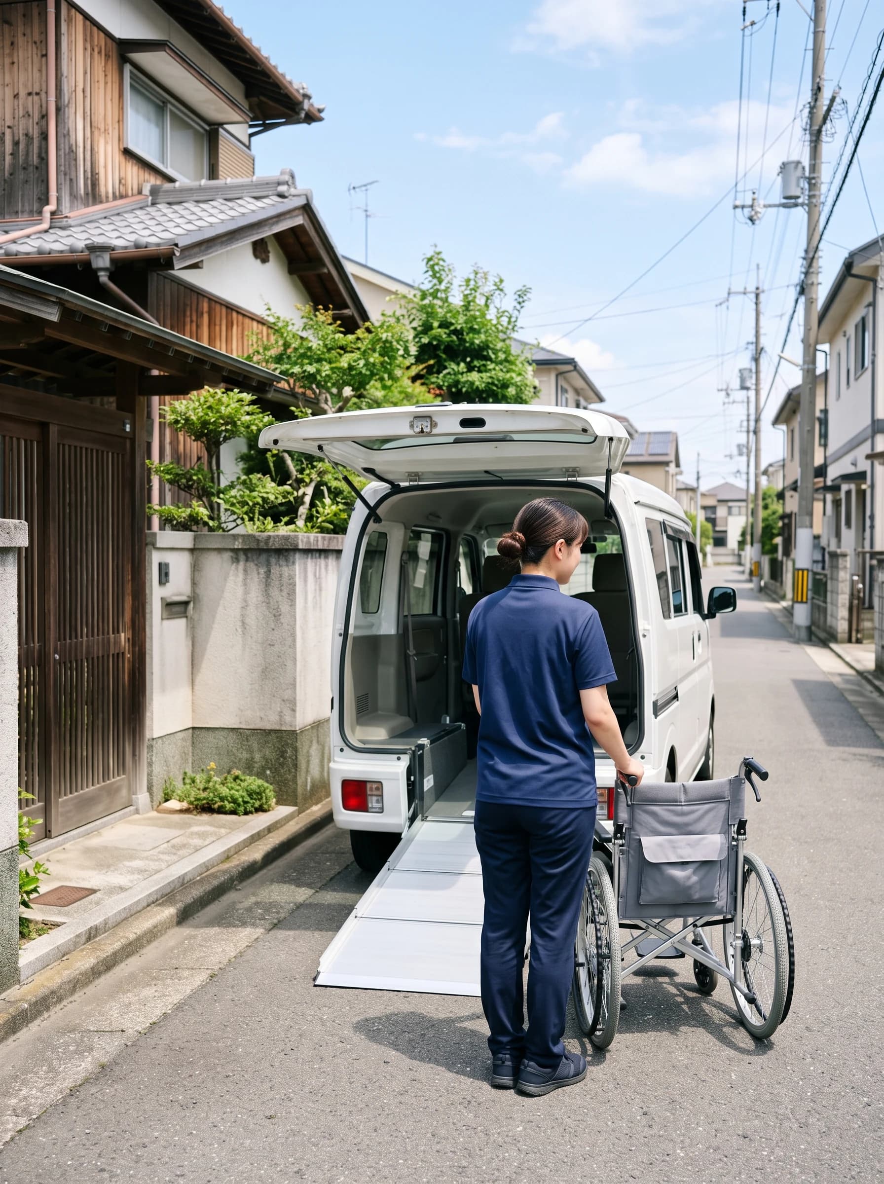 スロープを架けるドライバー